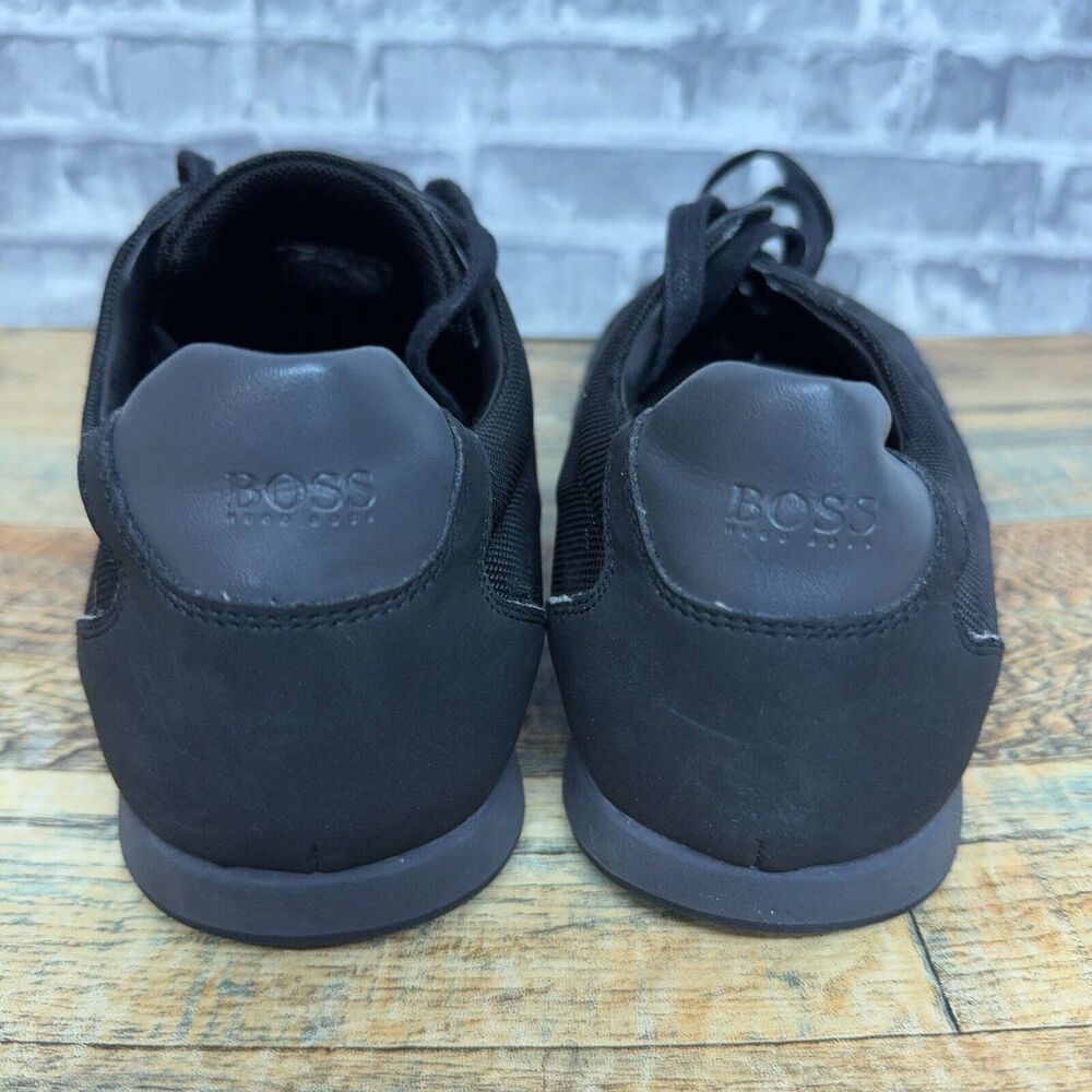 Hugo Boss Lighter 50388431 Black Casual Sneakers Shoes Lace up Mens Size 45 EU - Picture 7 of 11